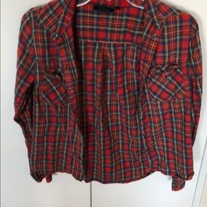 Top shop flannel shirt
